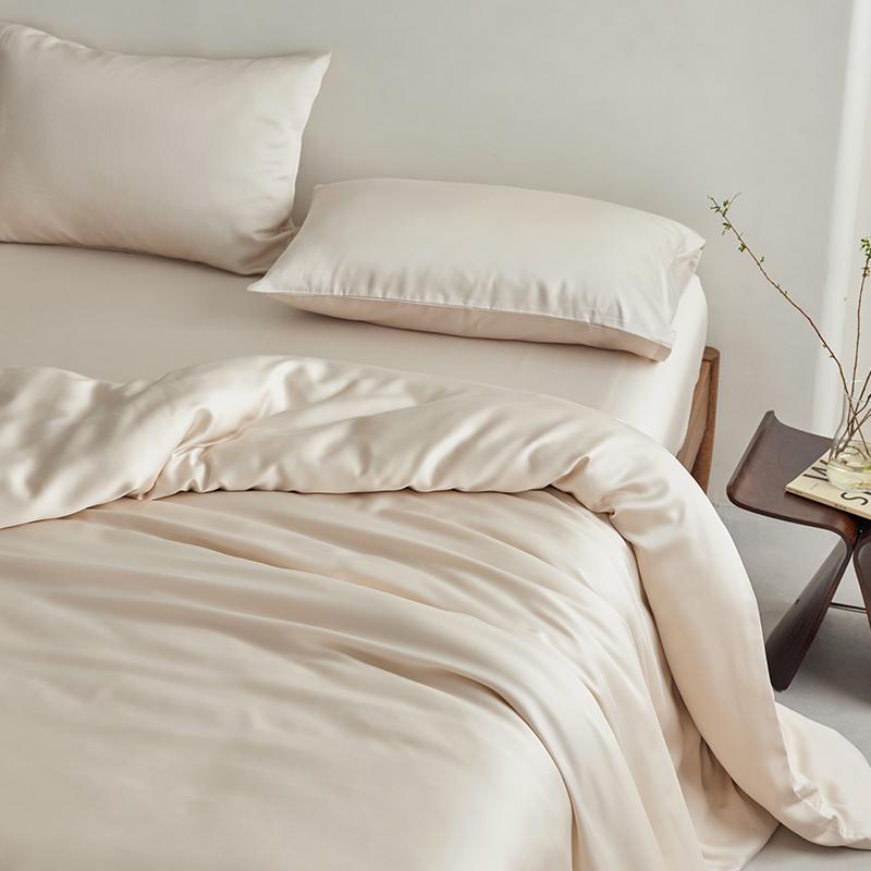 Ivory Bamboo Duvet Cover Set